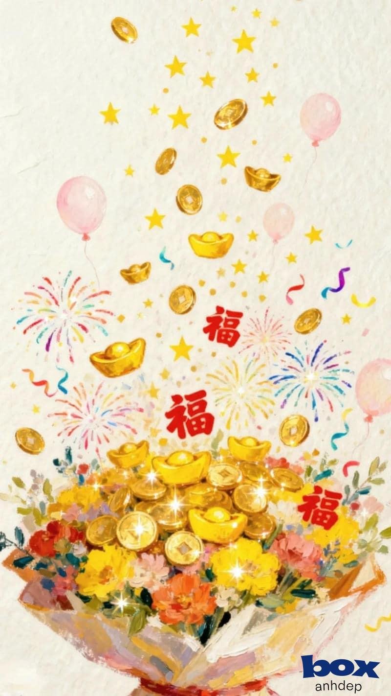 Album hình nền may mắn mới