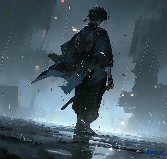 ảnh buồn suy tư dưới mưa