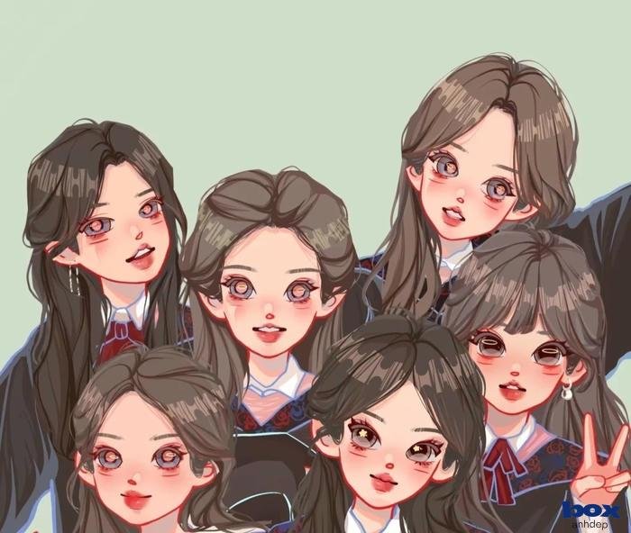 avatar nhóm phong cách Hàn Quốc