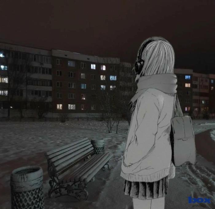 avatar nữ buồn quay lưng