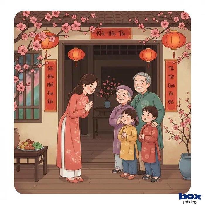 avatar tết thu hút ánh nhìn