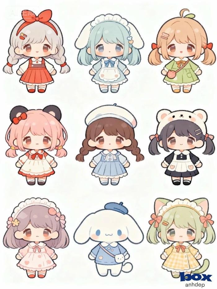 chibi tỏa sáng lung linh