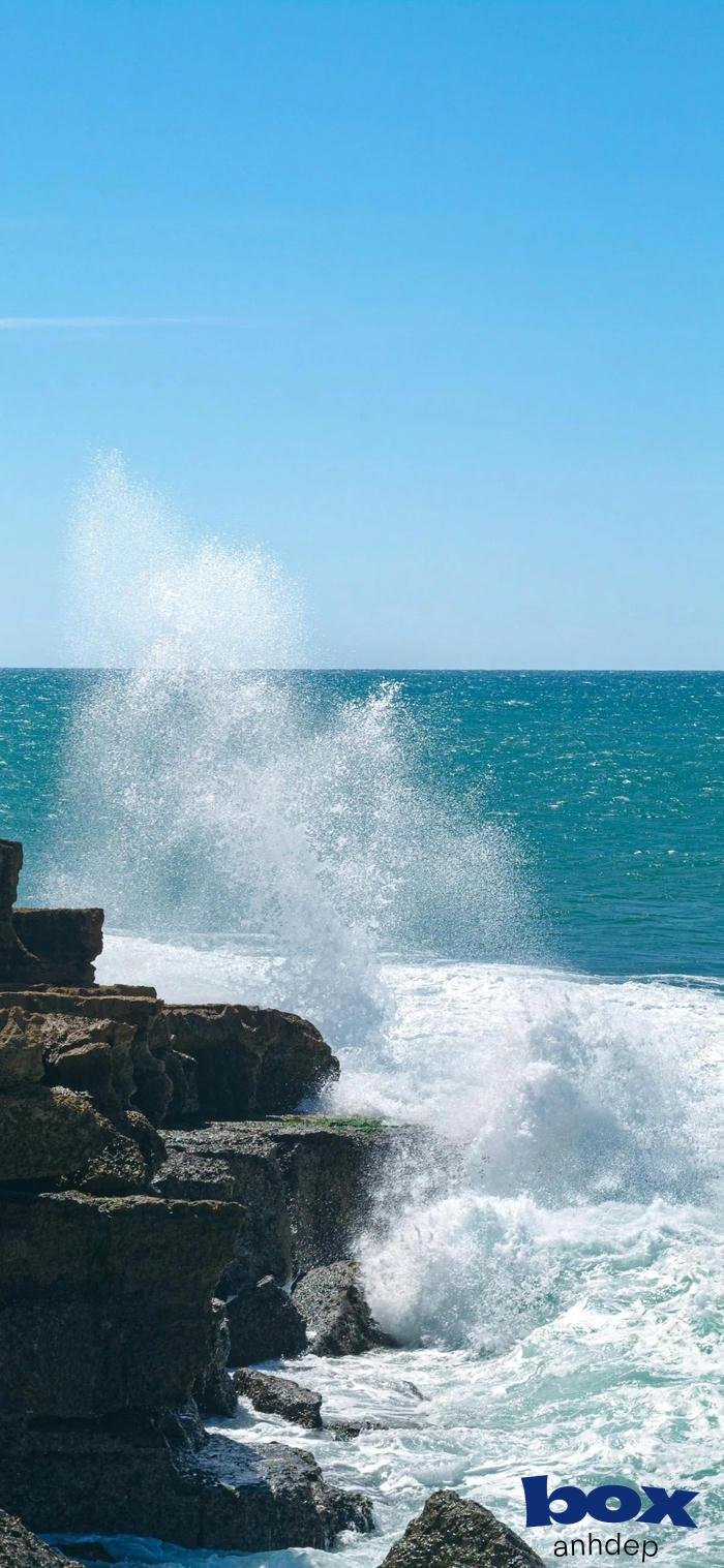 hình nền biển ấn tượng hùng vĩ