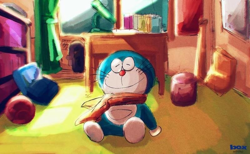 hình nền doraemon hiện đại
