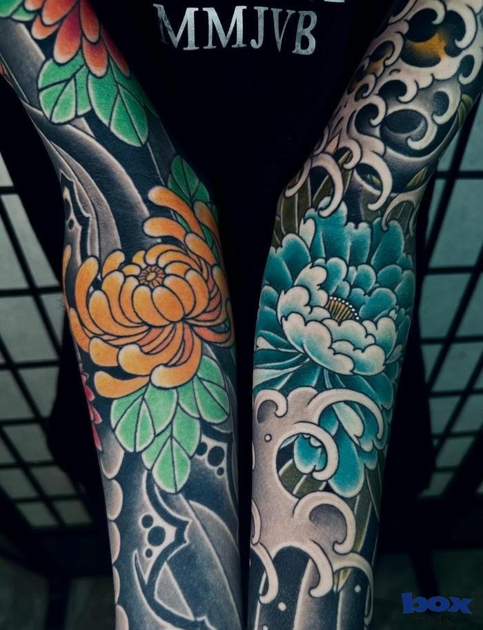 hình xăm hoa mẫu đơn mini cho nữ