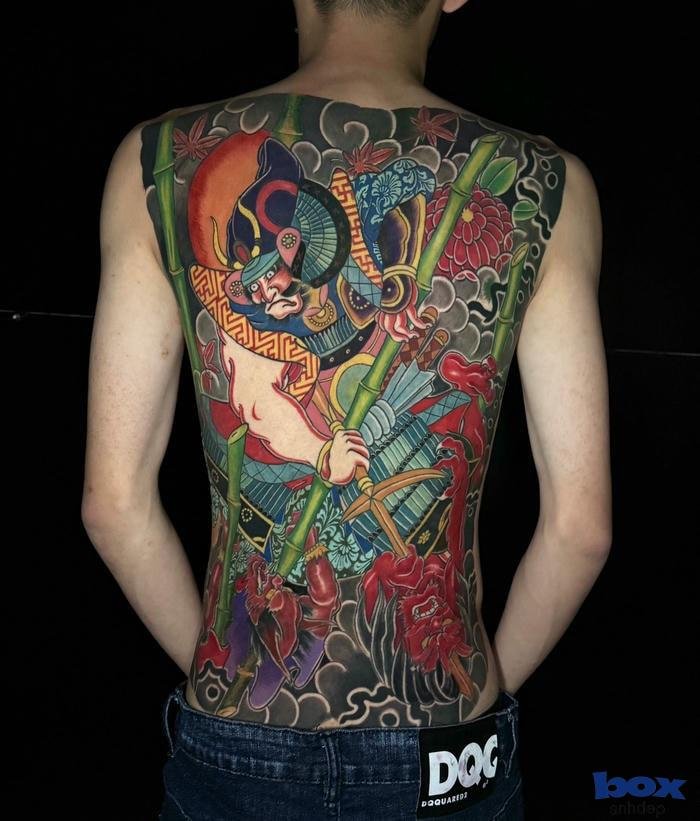 hình xăm lưng nam kiểu nhật
