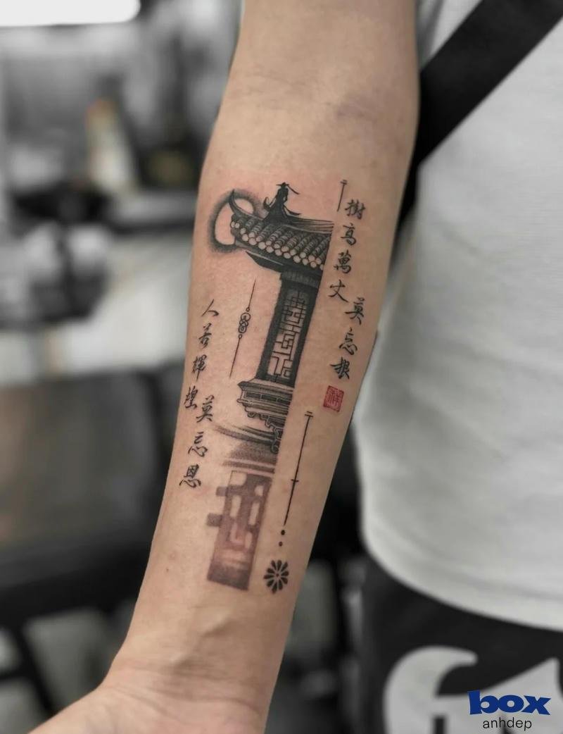 hình xăm may mắn tài lộc cho nam đình