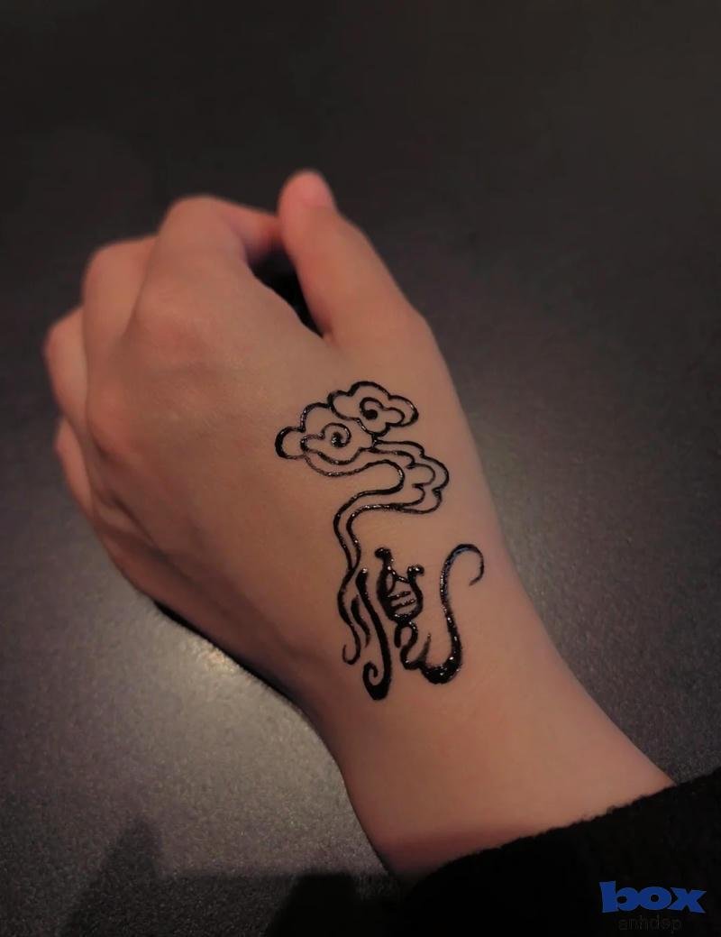 hình xăm may mắn tài lộc cho nam mây may