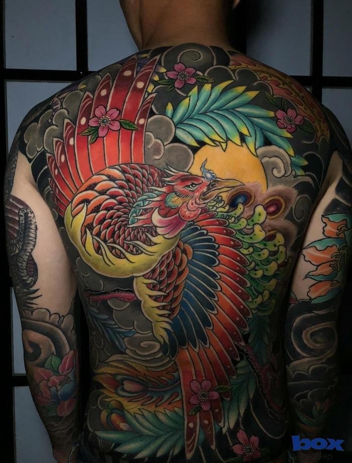 hình xăm phượng hoàng cho nam đẹp không tỳ vết