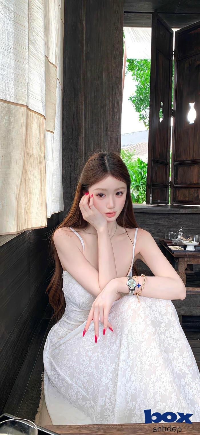 nền cô gái điện thoại hd