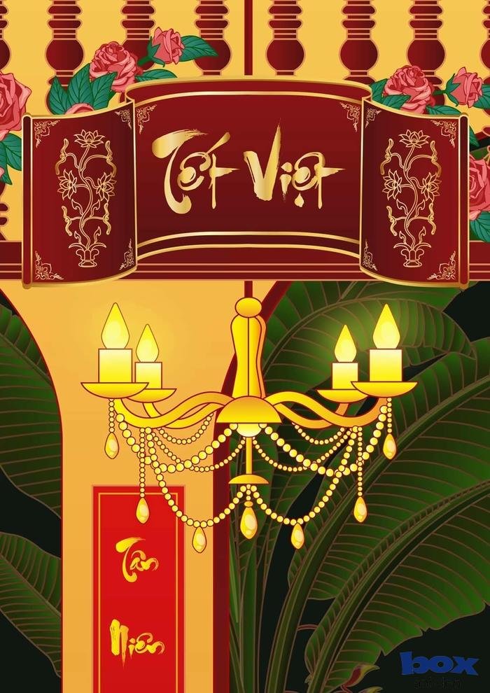 nghệ thuật ảnh tết sống động