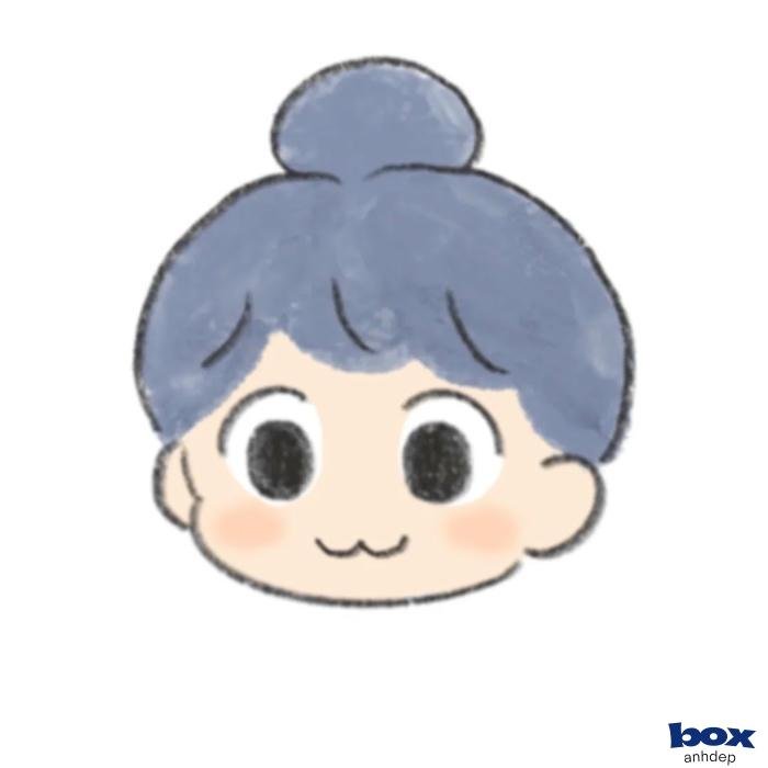 nhân vật chibi mỉm cười