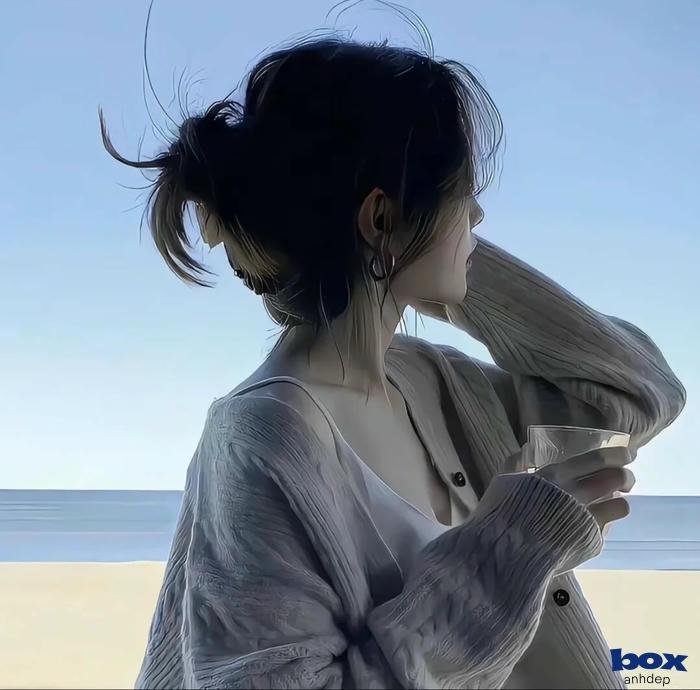 nhân vật chill mỉm cười