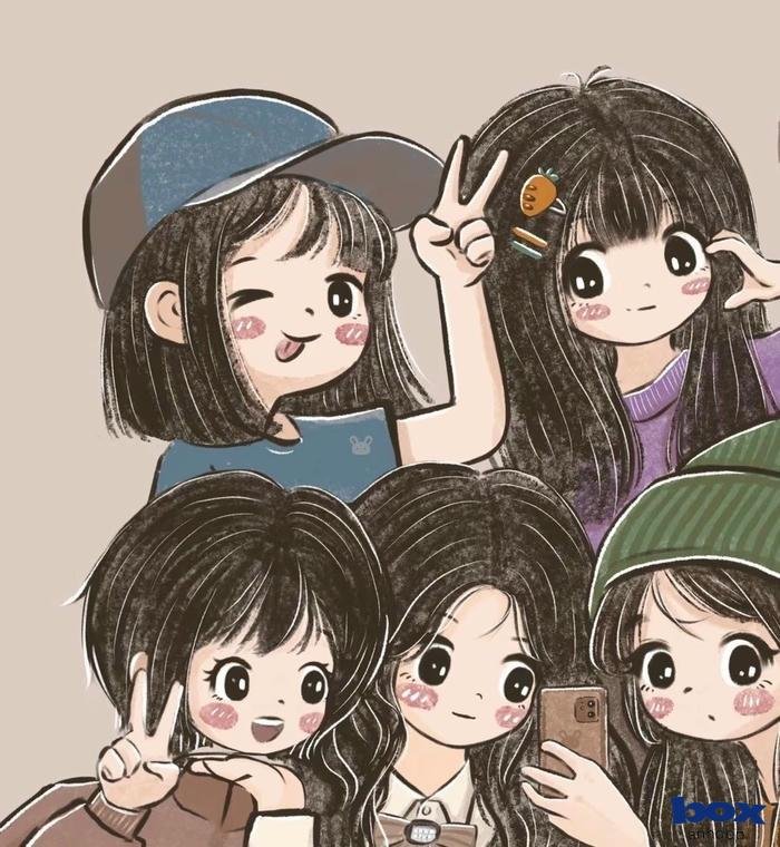 nhóm bạn tỏa sáng lung linh