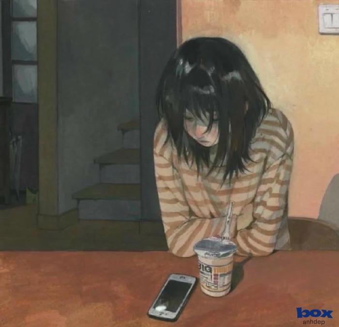 tinh tế avatar buồn nữ