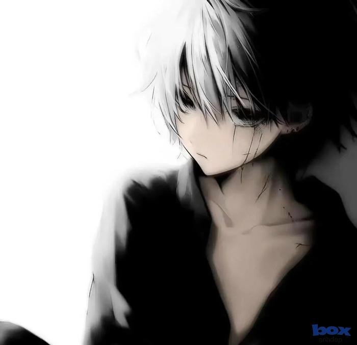 tranh vẽ nam buồn lofi