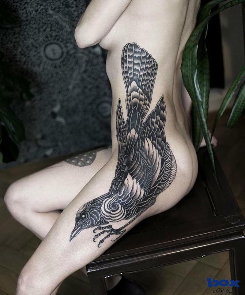 xăm vùng kín cực cháy